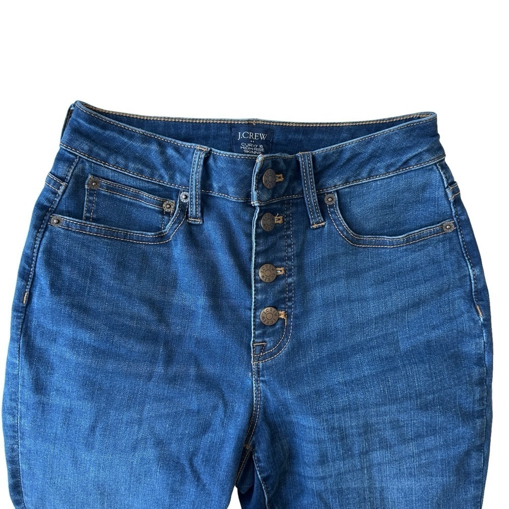 J.CREW WOMEN'S  CURVY 10" HIGH-RISE SKINNY JEANS IN SIGNATURE STRETCH SIZE 26